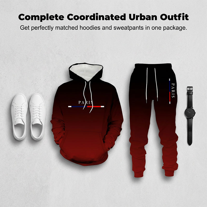 Conjunto Deportivo Degradado para Hombre Sudadera y Pants - vista 7