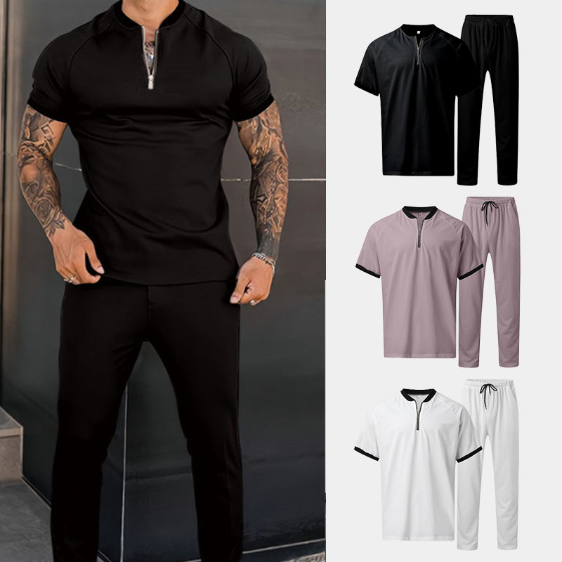 Conjunto para Hombre Polo con Cierre y Pantalón
