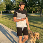 Conjunto de Playera y Short para Hombre de Bloques de Color - vista 6