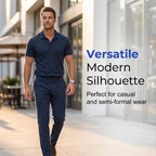 Conjunto de Polo y Pantalón para Hombre Elástico Azul Marino - vista 3