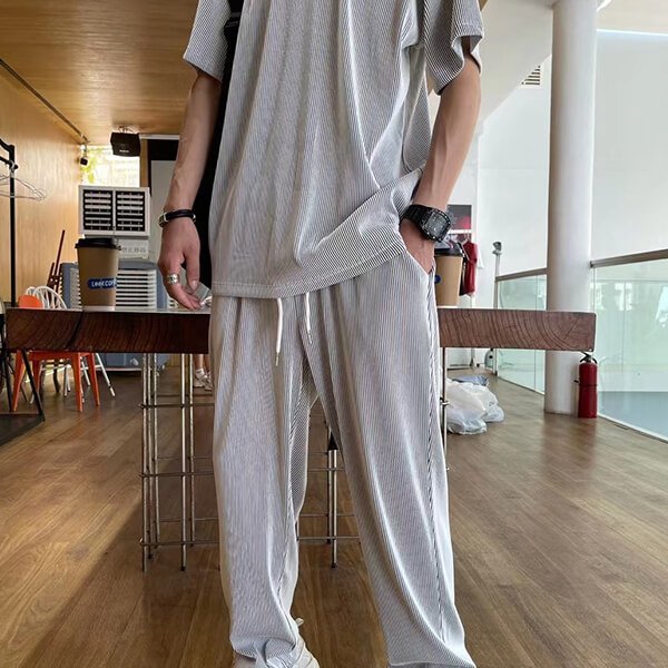 Conjunto de Seda Fría para Hombre Playera y Pantalón - vista 10