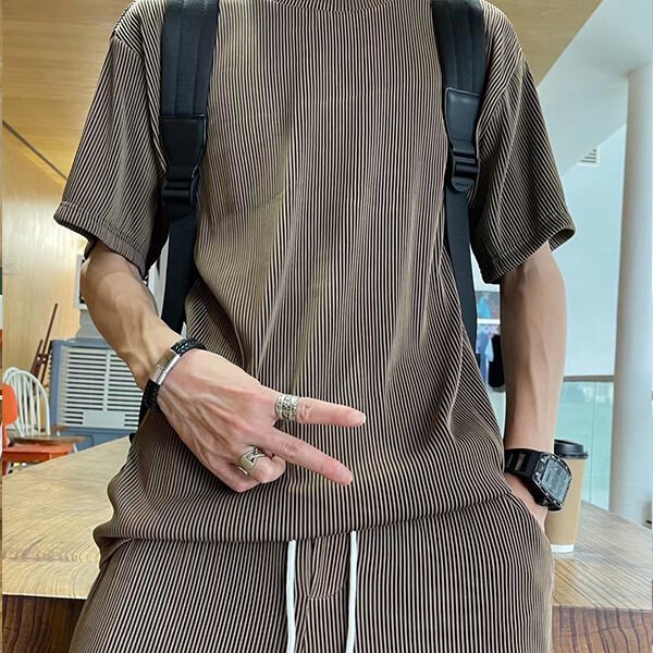 Conjunto de Seda Fría para Hombre Playera y Pantalón - vista 11