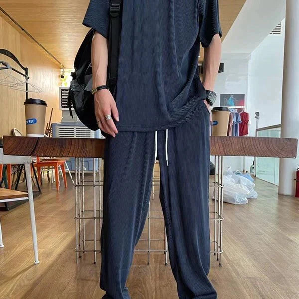Conjunto de Seda Fría para Hombre Playera y Pantalón - vista 12