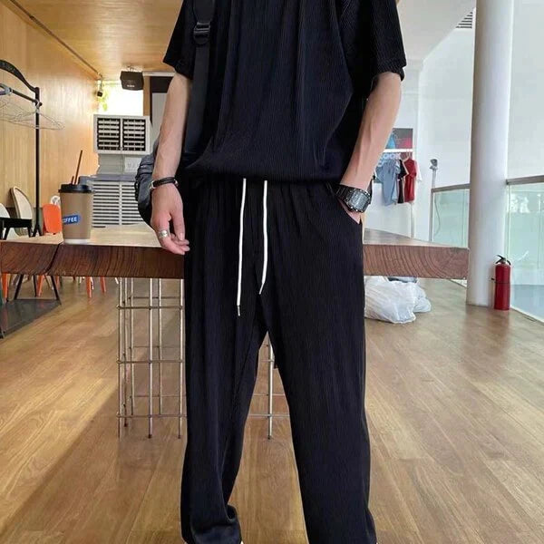 Conjunto de Seda Fría para Hombre Playera y Pantalón - vista 8