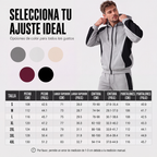 Conjunto Deportivo para Hombre Sudadera con Cierre y Pants Bloques de Color - vista 6
