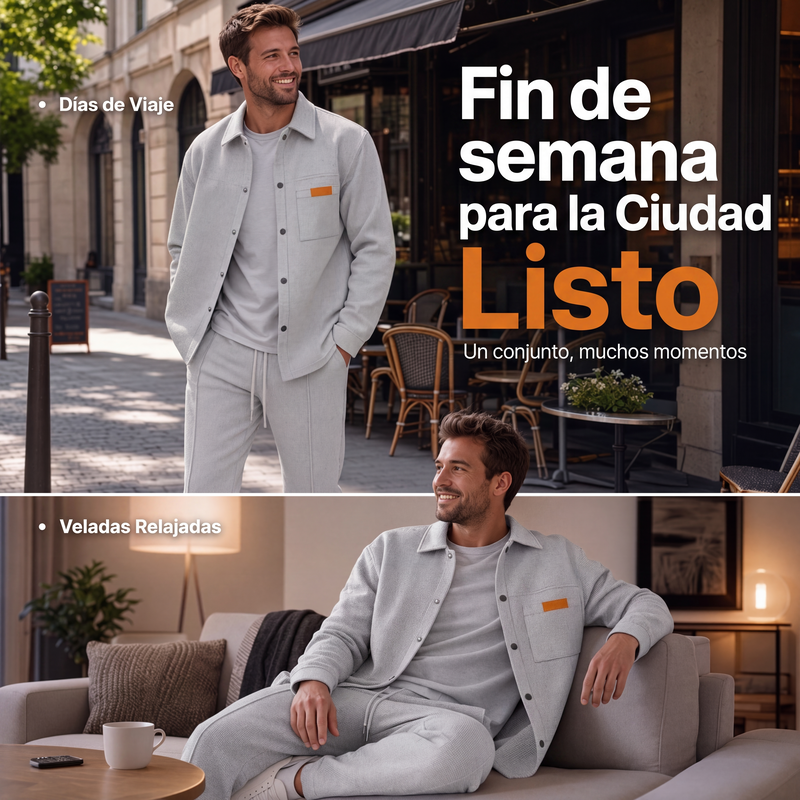 Conjunto Waffle para Hombre Chaqueta y Pantalón - vista 5