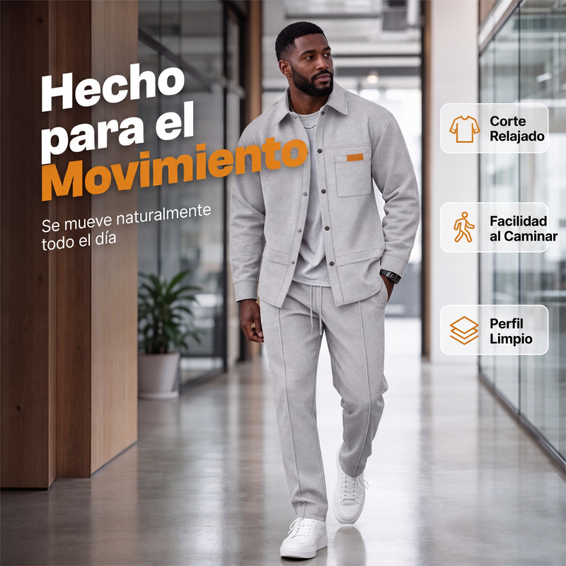 Conjunto Waffle para Hombre Chaqueta y Pantalón - vista 6