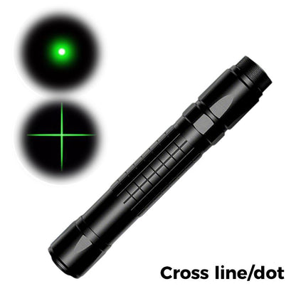 🔫💚 Láser Verde Alta Potencia 5000mW – Patrones Múltiples, Haz Visible de Día y Alcance de 100m 🎯⚡