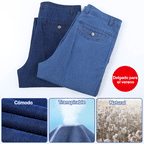 😍👖Jeans de cintura alta rectos para hombre-Compra 2 envío gratuito