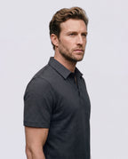 Playera Polo para Hombre de Punto Texturizado y Elástico