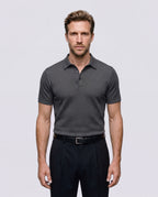 Playera Polo para Hombre de Punto Texturizado y Elástico