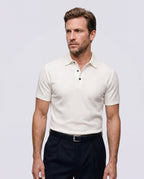 Playera Polo para Hombre de Punto Texturizado y Elástico