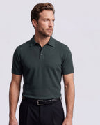 Playera Polo para Hombre de Punto Texturizado y Elástico