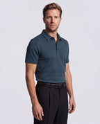 Playera Polo para Hombre de Punto Texturizado y Elástico