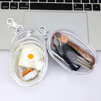 Estuche transparente para cargador con accesorios