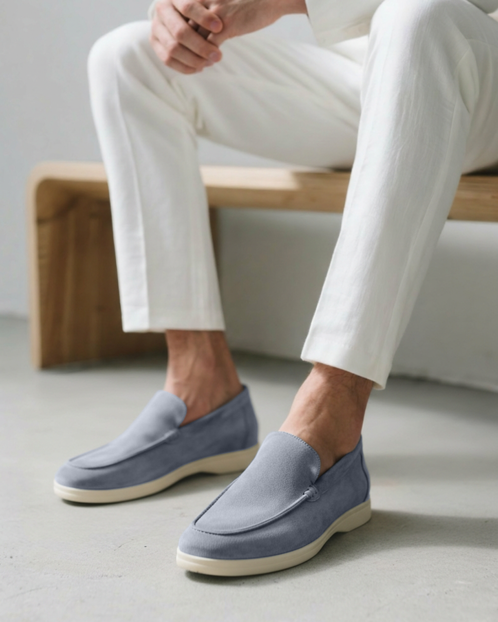 Mocasines de Gamuza para Hombre con Plantilla de Apoyo