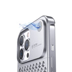 Funda de aluminio para iPhone detalle de cámara