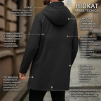 Gabardina Cortavientos con Capucha para Hombre Largo Medio - vista 6