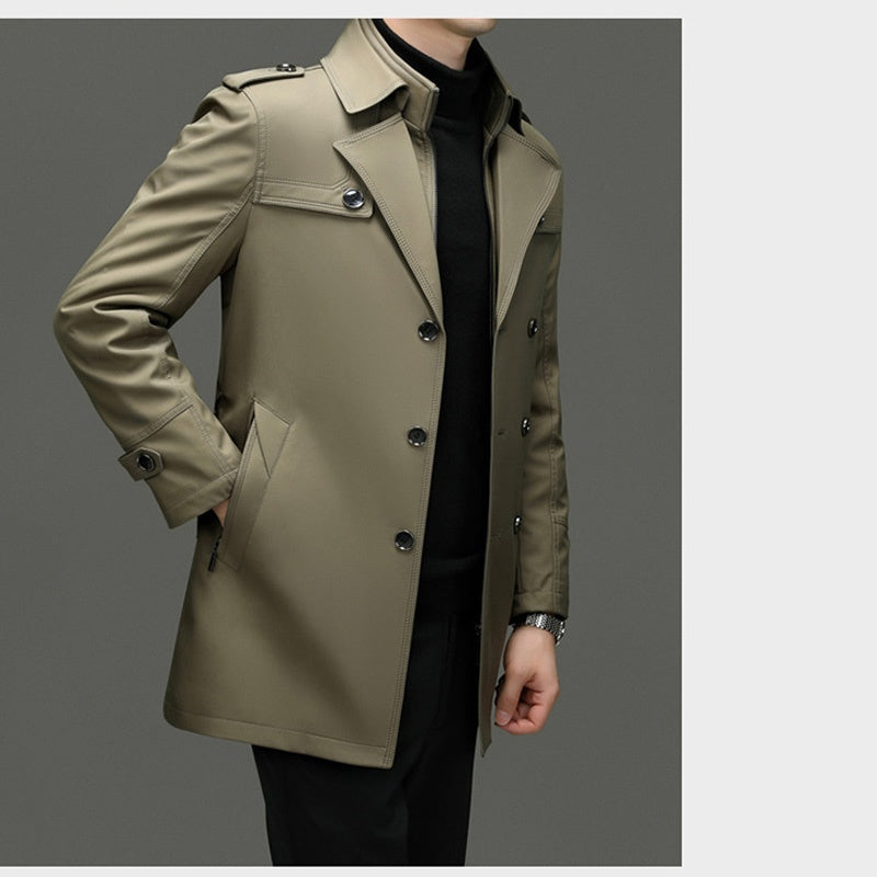 Gabardina para Hombre con Forro Desmontable y Cinturón - vista 2