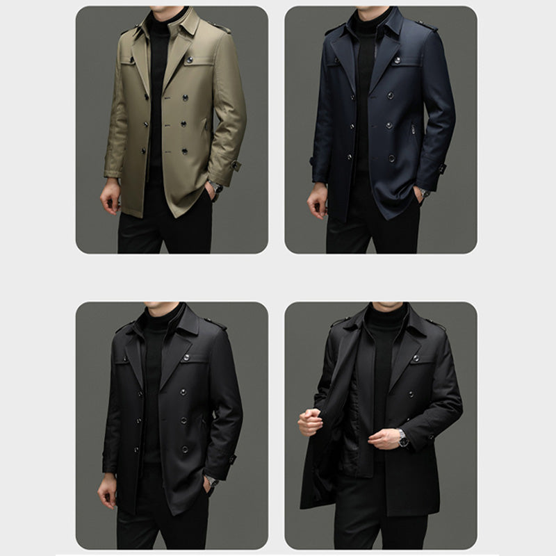 Gabardina para Hombre con Forro Desmontable y Cinturón - vista 8