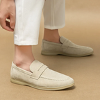 Mocasines de Ante para Hombre con Suela Ligera – Marrón, Beige o Negro