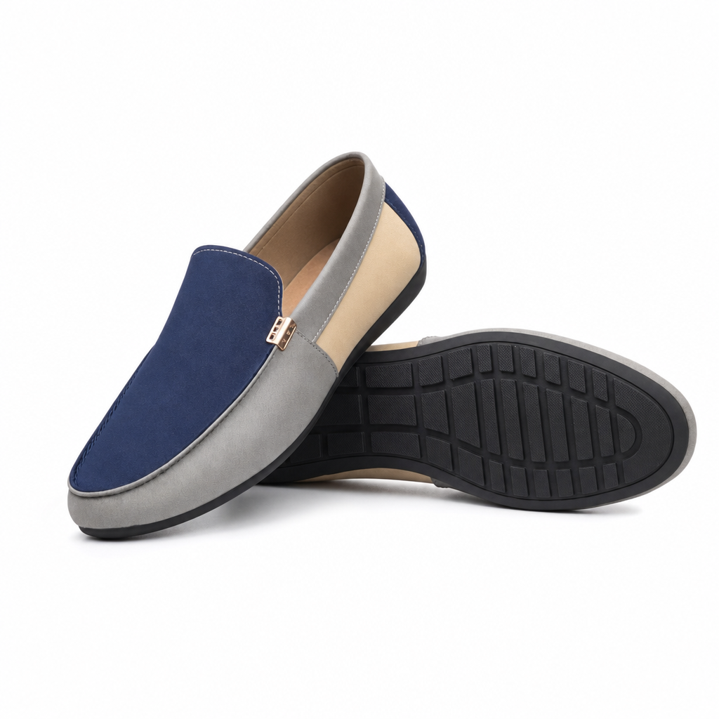 Mocasines de Lona para Hombre Estilo Patchwork