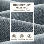 Jeans Holgados de Pierna Recta para Hombre con Cordón - vista 10