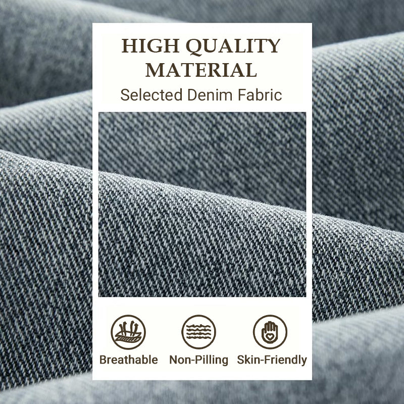 Jeans Holgados de Pierna Recta para Hombre con Cordón - vista 10