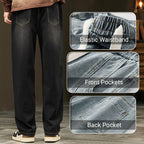 Jeans Holgados de Pierna Recta para Hombre con Cordón - vista 11
