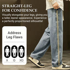 Jeans Holgados de Pierna Recta para Hombre con Cordón - vista 8