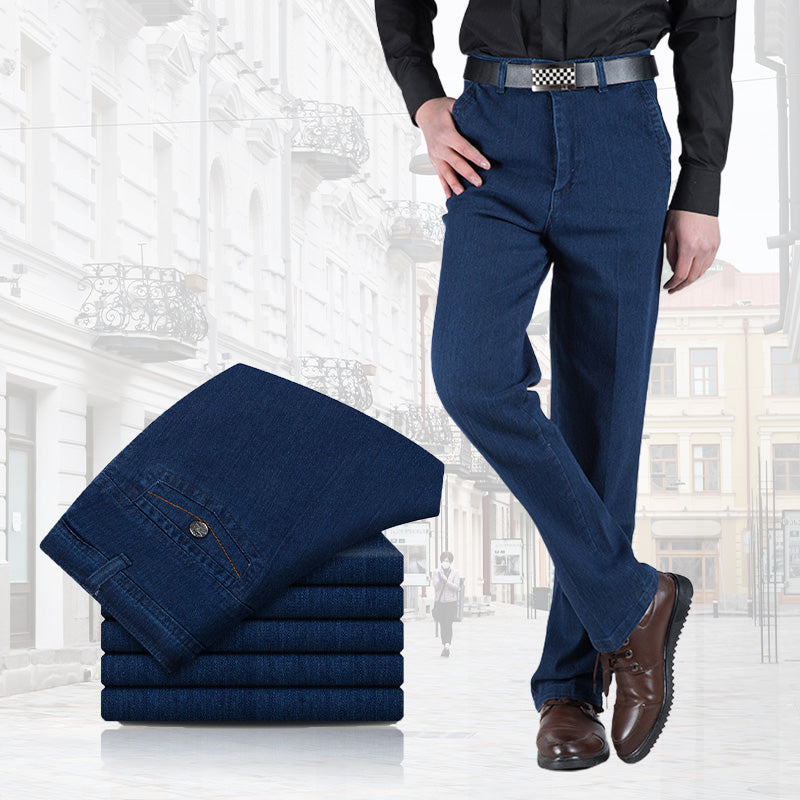 Jeans Rectos de Tiro Alto para Hombre