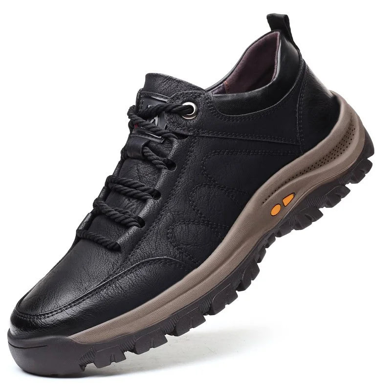 [50% rebajado] Zapatos casuales de cuero con costura a mano para hombre