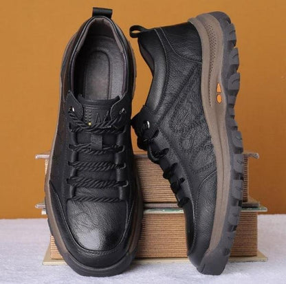[50% rebajado] Zapatos casuales de cuero con costura a mano para hombre
