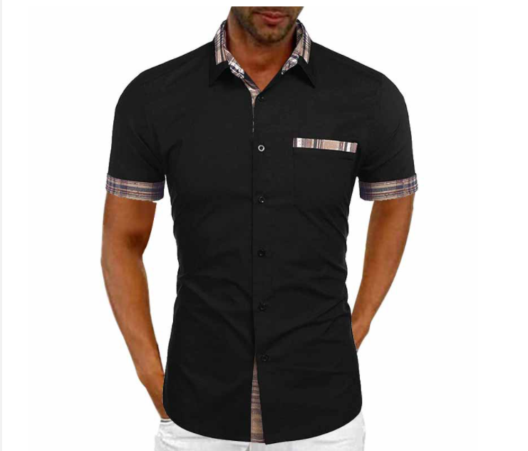Camisa transpirable informal de verano para hombre.