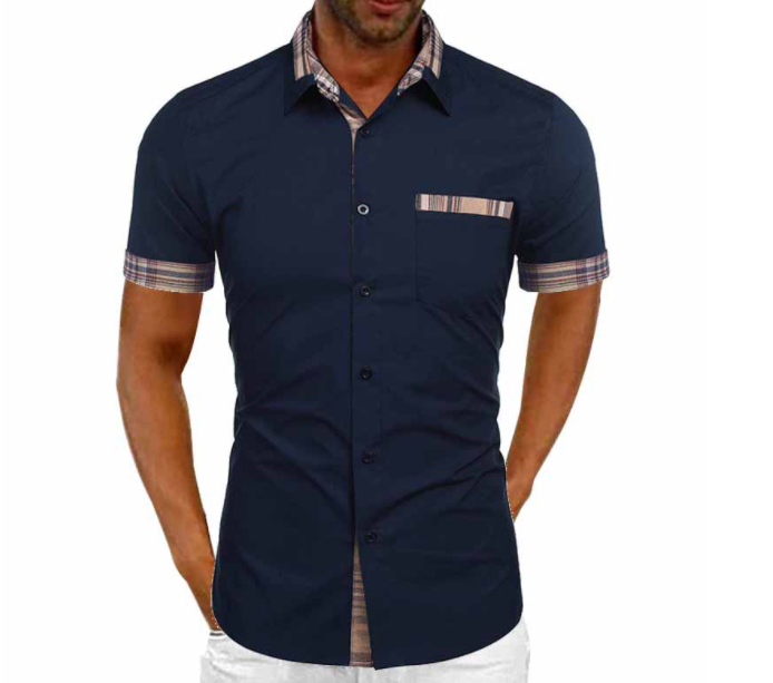 Camisa transpirable informal de verano para hombre.