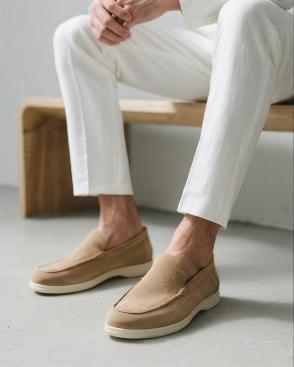 Mocasines de Gamuza para Hombre con Plantilla de Apoyo