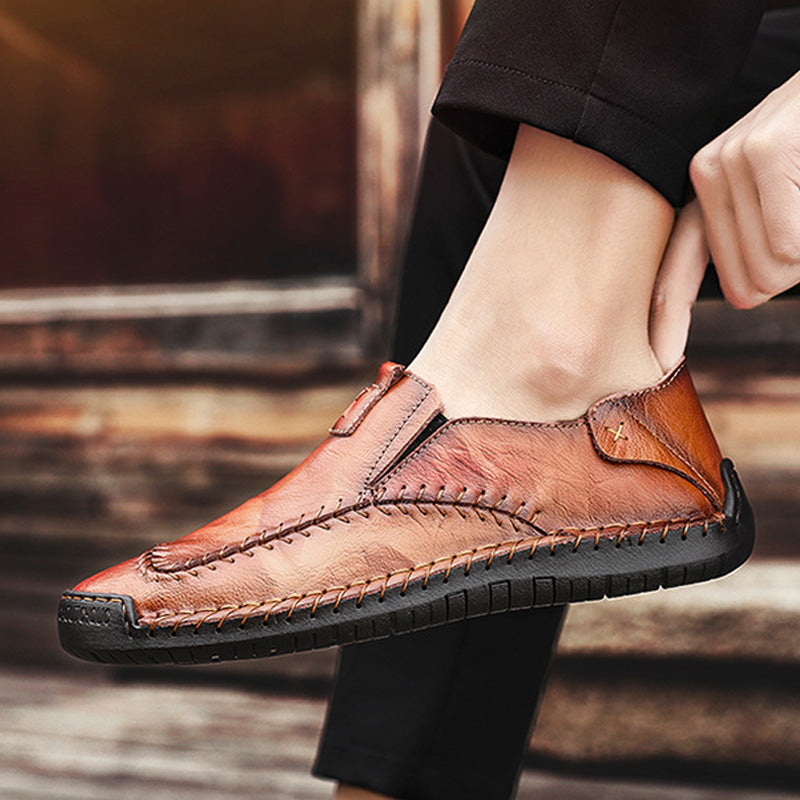 Mocasines de Piel Cosidos a Mano para Hombre - vista 4