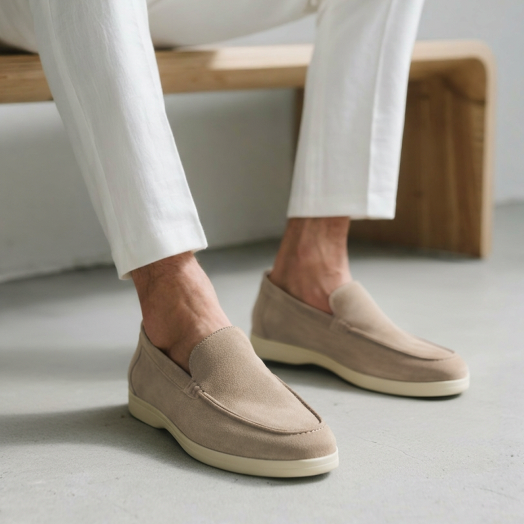 Mocasines de Gamuza para Hombre con Plantilla de Apoyo