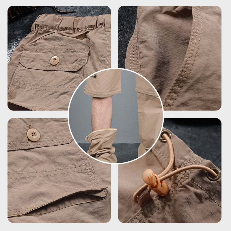 Pantalón Cargo Desmontable 2 en 1 para Hombre Senderismo - vista 4