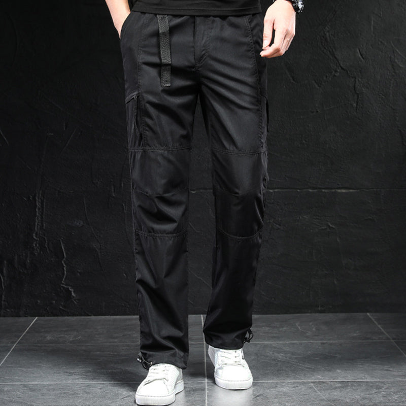 Pantalón Cargo Desmontable 2 en 1 para Hombre Senderismo en color negro