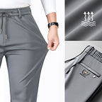 Pantalón Deportivo Recto de Algodón Mercerizado para Hombre en color gris claro