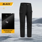 Pantalón de Senderismo con Forro Térmico para Hombre en color negro
