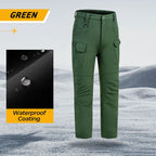 Pantalón de Senderismo con Forro Térmico para Hombre en color verde