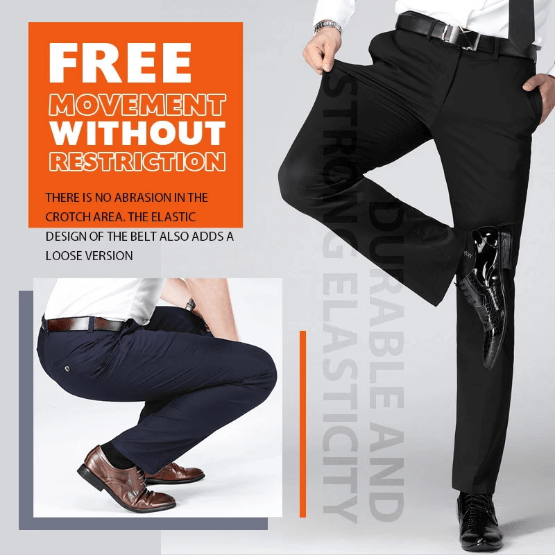 Pantalón de Vestir Elástico para Hombre Corte Clásico - vista 12