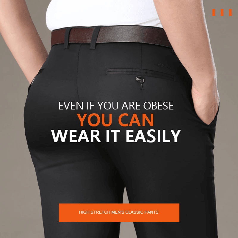 Pantalón de Vestir Elástico para Hombre Corte Clásico - vista 4