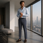 Pantalón de Vestir de Seda Fría para Hombre - vista 6