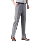 Pantalón de Vestir de Seda Fría para Hombre en color gris