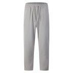 Pantalón Waffle para Hombre con Cordón Pierna Recta en color gris