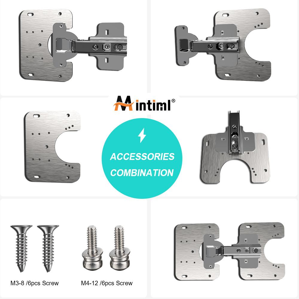 Placa para Reparar Bisagras de Gabinete de Acero Inoxidable - vista 7