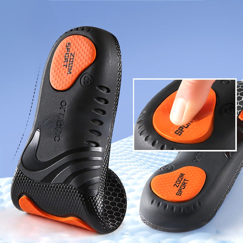 Plantillas Amortiguadoras Deportivas con Soporte de Arco en color naranja